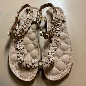 Beige Sandals 7.5